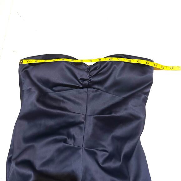 Jump Apparel by Wendye Chaitin Midnight Blue Ruched Strapless Dress 5/6 - Picture 4 of 6